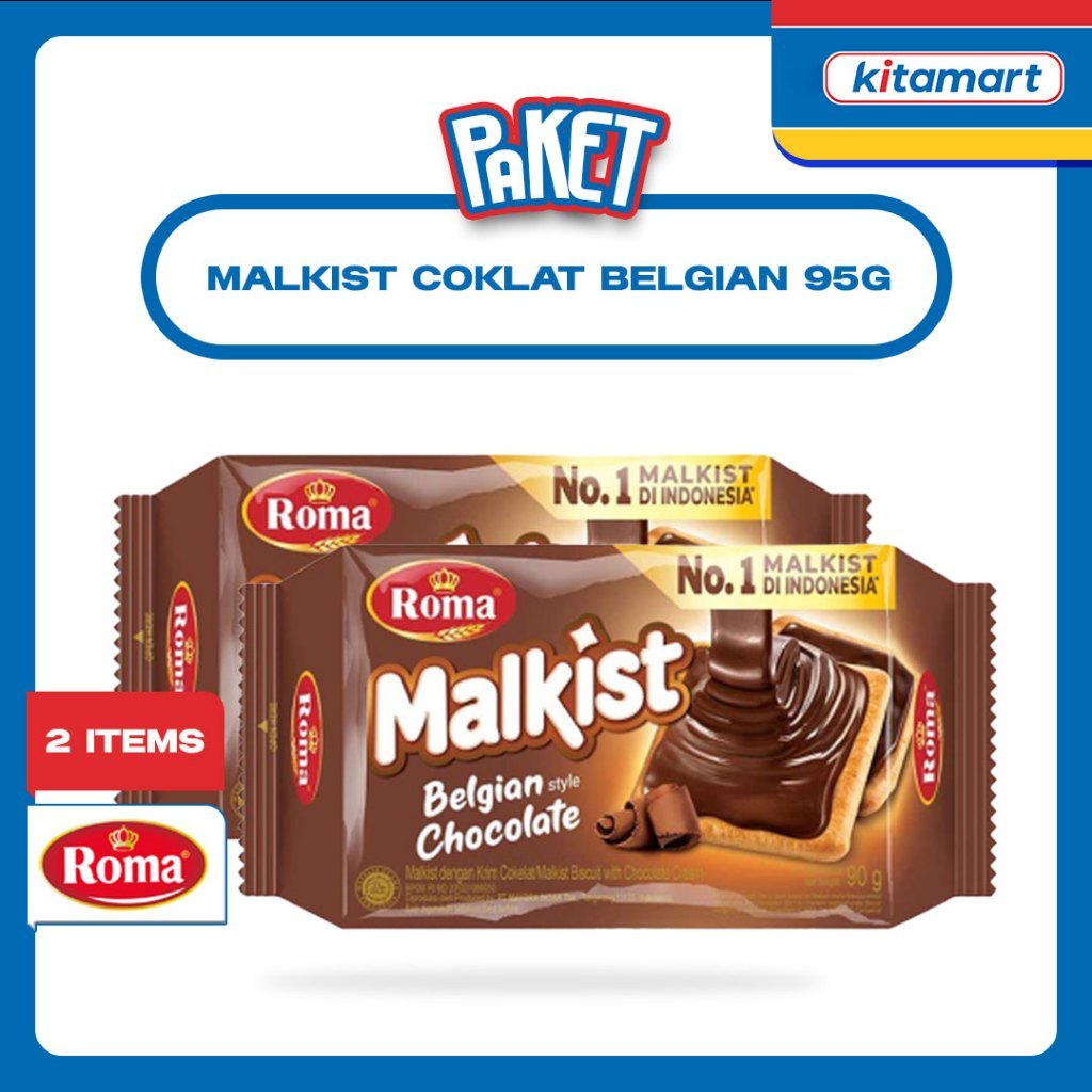 MALKIST COKLAT BELGIAN 95G