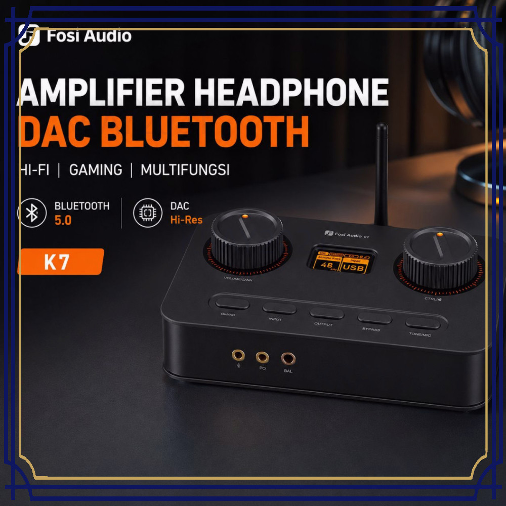 Amplifier Headphone Hi-Fi Gaming DAC Bluetooth LCD Display HP352