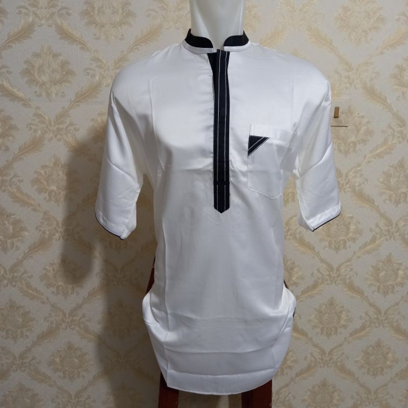 NS KOKO KURTA PUTIH / KOKO KURTA ARRIFQI / KOKO KURTA PUTIH APLIKASI