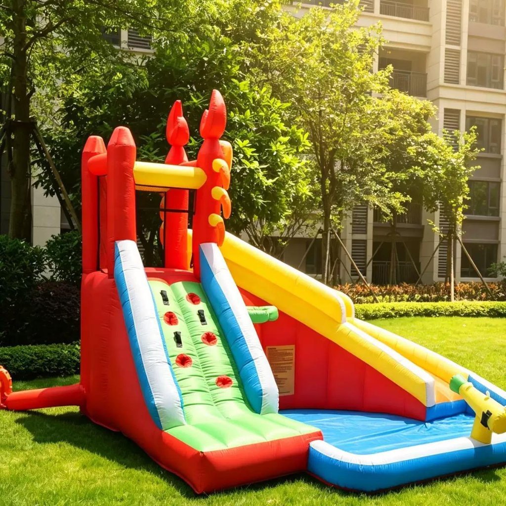 Happy Hop Rumah Istana Balon Inflatable Toys Perosotan Anak Inflatable Bouncer Rumah Balon Crab Kepi