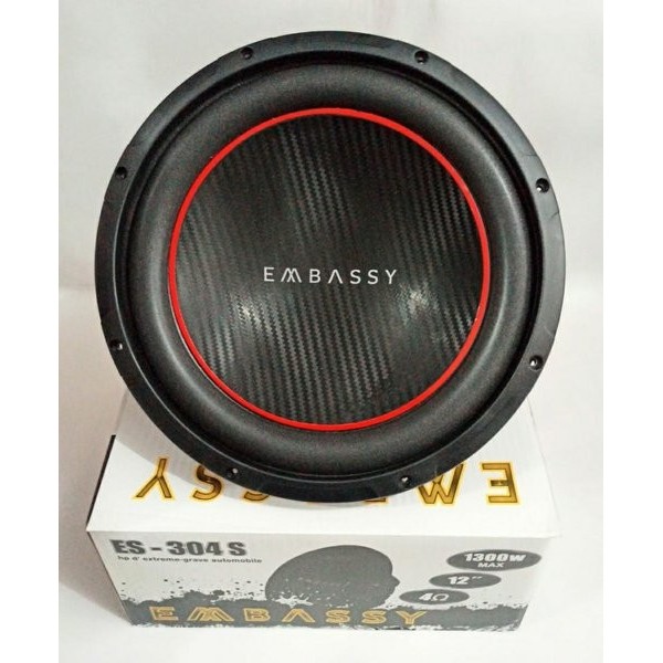 Subwoofer Badak Embassy Es304 S Single Coil Embasy 12 Inch Es 304 ( BISA COD )