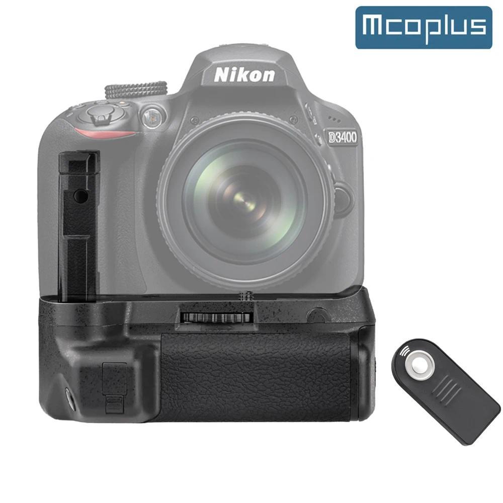 Mcoplus BG-D3400 Vertical Battery Grip for Nikon D3400 Camera as MB-D3400 with Remote Control