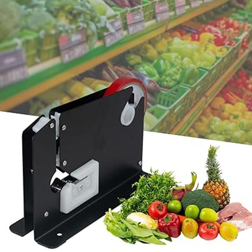 Bag Neck Sealer Alat Pengikat Plastik Buah Pemotong Selotip Isolasi Lakban Dispenser Makanan Frozen 