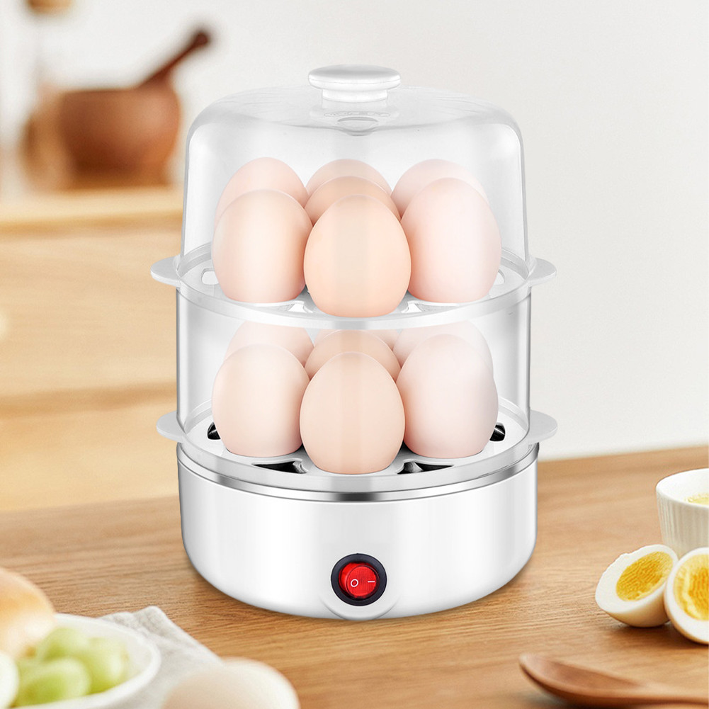 Pemasak Telur Listrik dengan Pemasak Telur Mati Otomatis Pengukus Telur untuk Telur Rebus