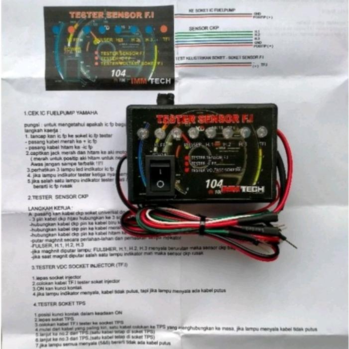 MULTITESTER Tester Sensor fi Alat Cek Sensor CKP IC fuelpum TPS injektor isc - TS.FI