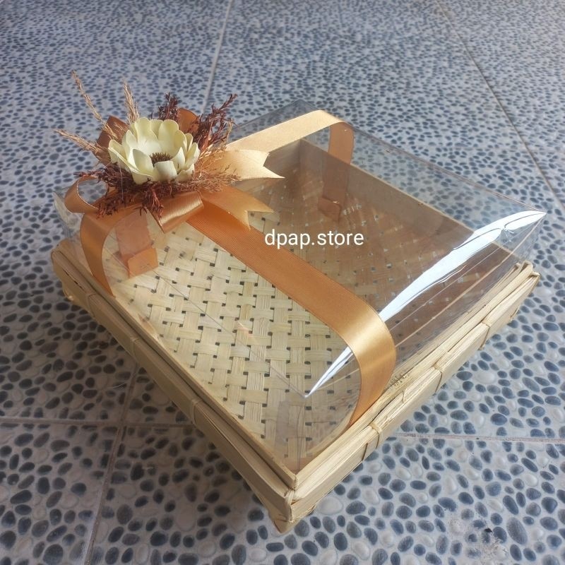 Kotak Hantaran Sokase Mika Besek Kaki Tutup Mika