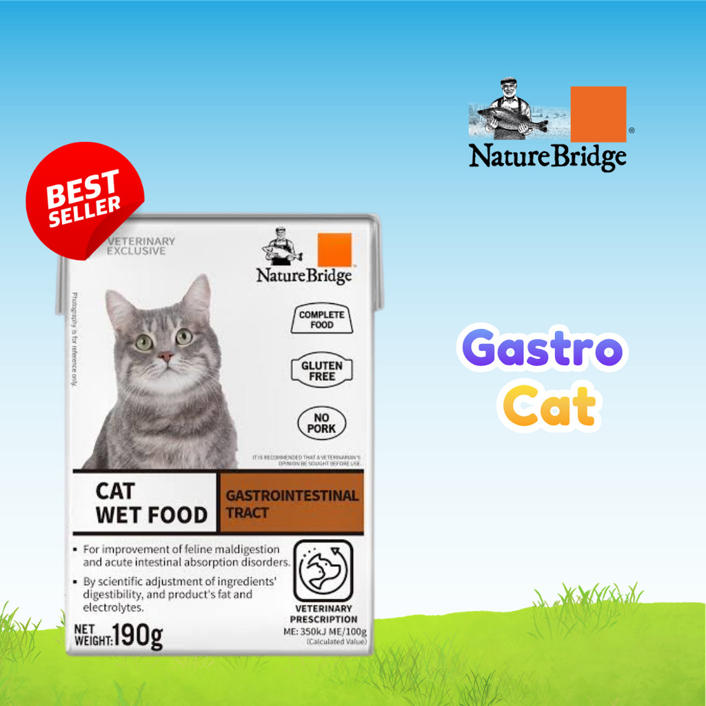 Nature Bridge Wet Gastro Cat 190G - NB GASTRO CAT 190GR - NATURE BRIDGE WET GASTRO - NB WET GASTRO