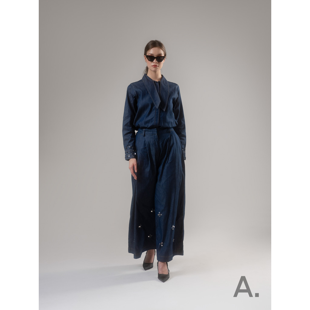 ALEZA Ceina Pants Blue Denim
