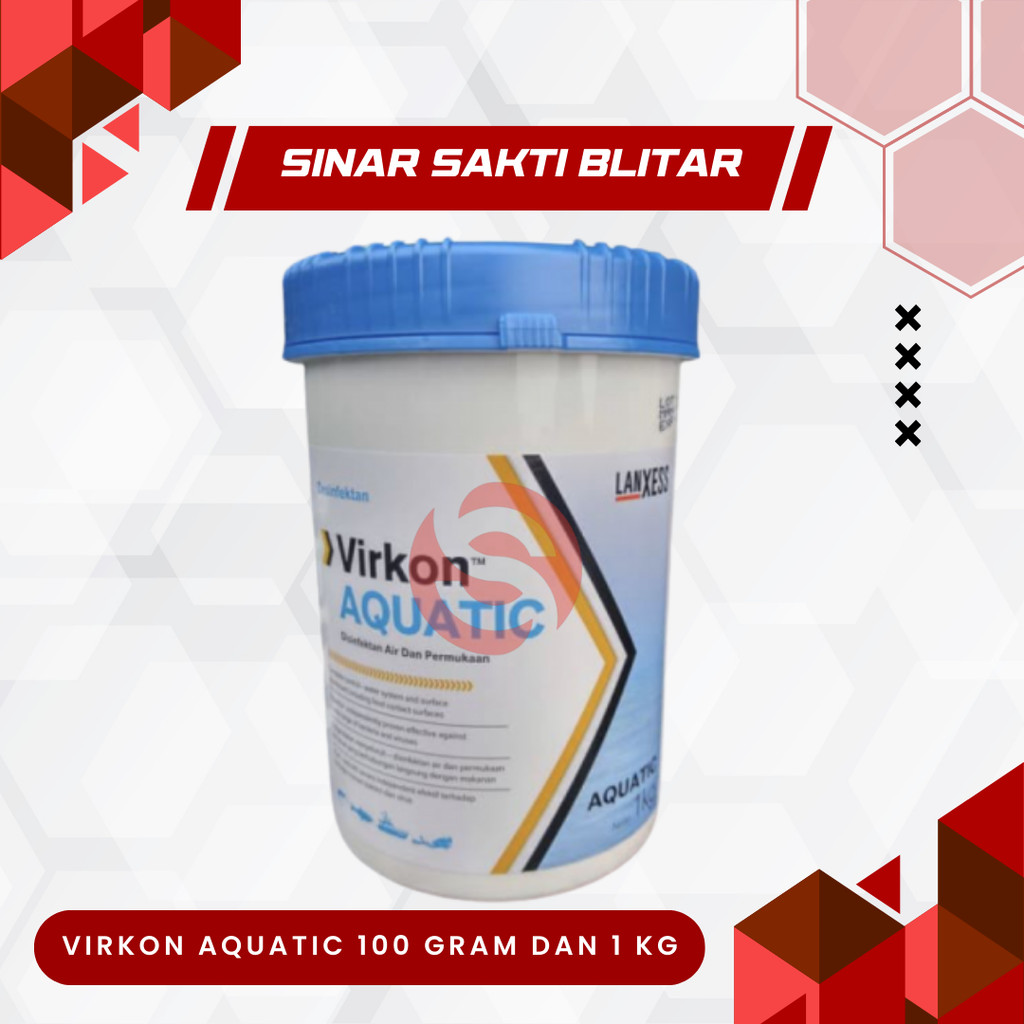 VIRKON AQUATIC 100 GRAM DAN 1 KG - Desinfektan Tambak Udang dan Ikan Hias