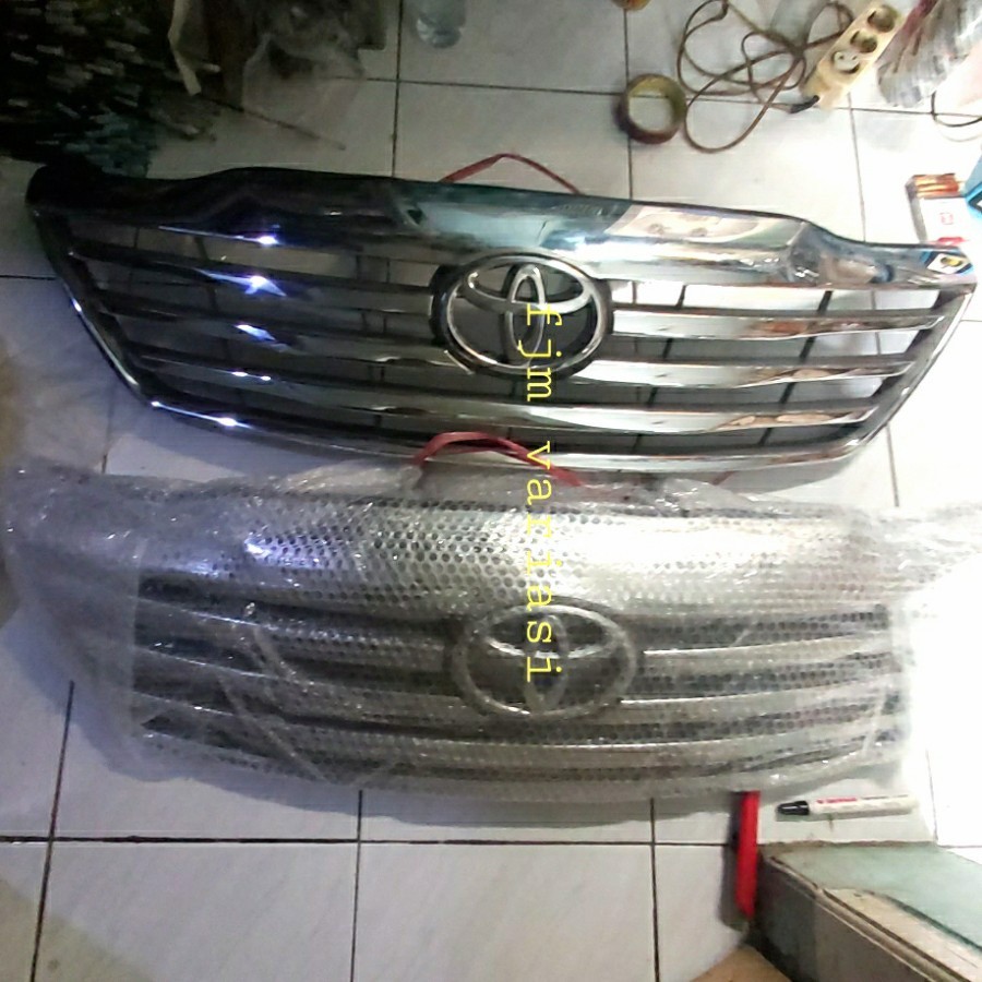 GRIL GRILT RAM BUMPER BEMPER DEPAN TOYOTA FORTUNER VNT TRD 2011 2012 2013 ORIGINAL ASLI BAWAAN MOBIL