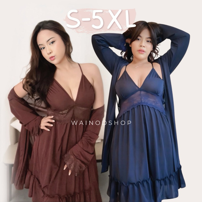 BRIGIXSHOP AVELINA S-5XL kimono lingerie set
