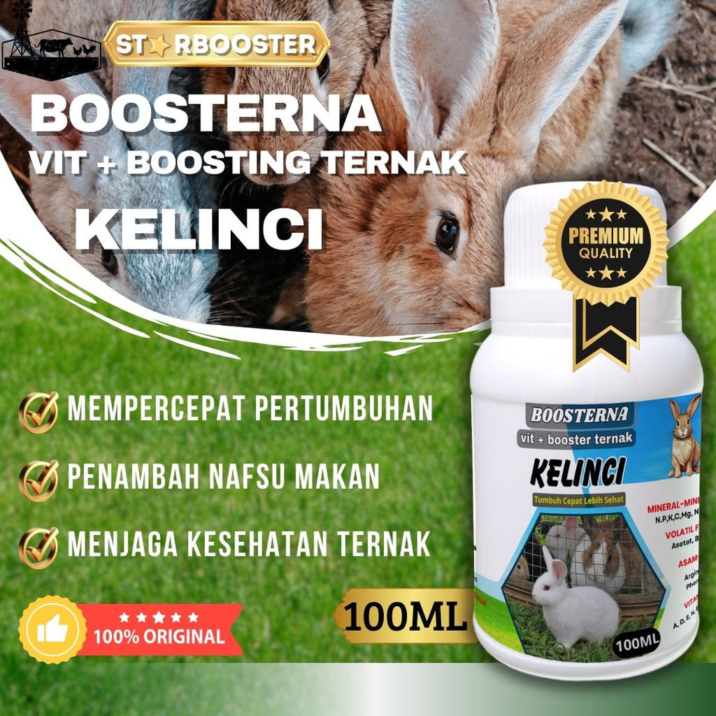 BOOSTING ternak KELINCI Vitamin Probiotik Vitamin Suplemen Kelinci Hias Anggora Fuzzy Lop Holland Ne