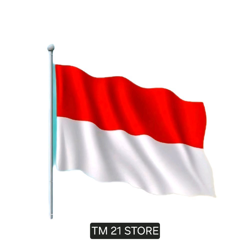 Bendera Merah Putih / Bendera Indonesia Kain Peles Satin
