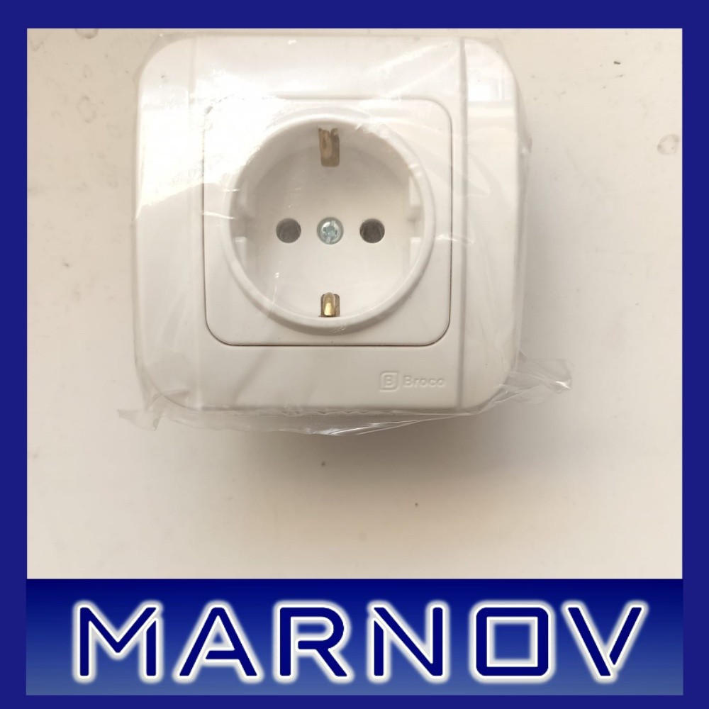 Stop Kontak Merk Broco Seri IB Galleo Warna Putih
