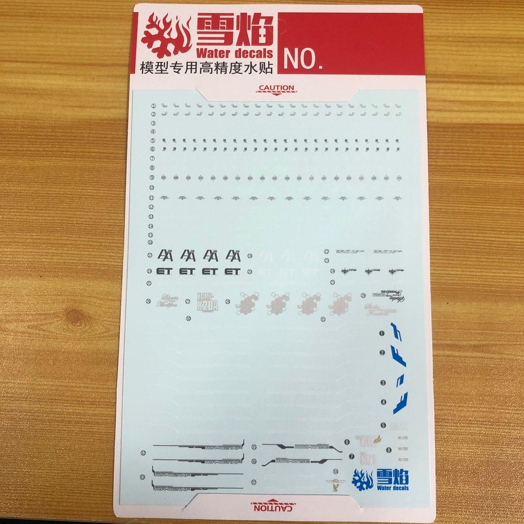 Water Decal MGEX SF Strike Freedom Decals