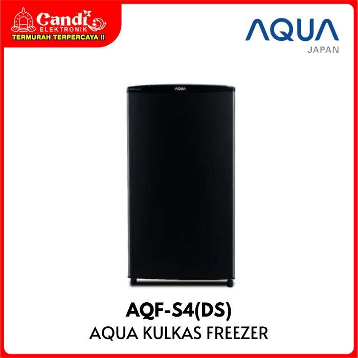 AQUA Kulkas Freezer 121 Liter 4 Rak AQF-S4-DS AQF-S4(DS) - Hitam