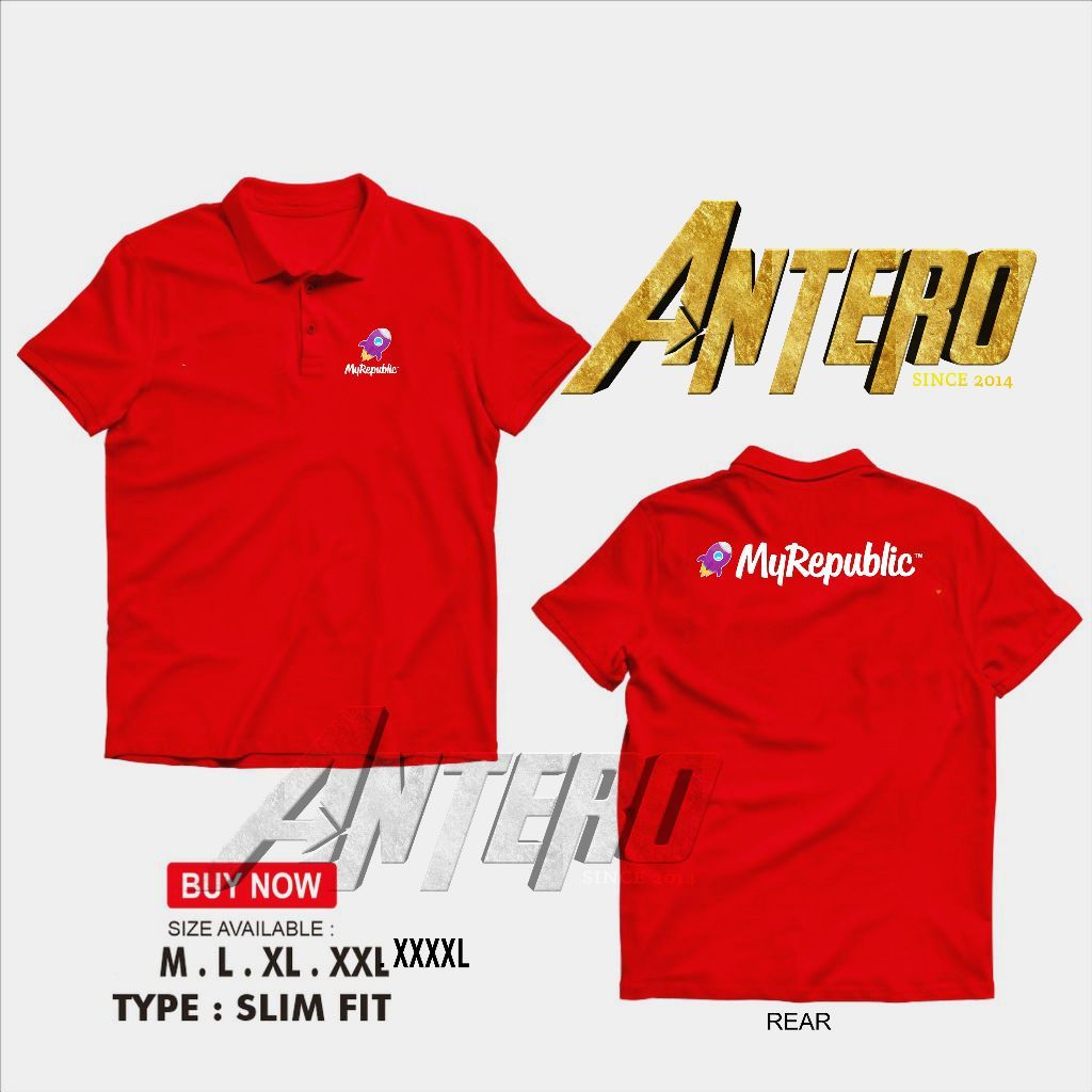 Kaos Kerah Polo provider Internet Wifi My Republik _Arvishop19
