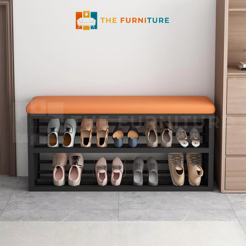 The Furniture- Rak Sepatu Kursi/Tempat Sepatu/Rak Sepatu Susun Tertutup/Rak Sepatu Duduk/Bench Stora