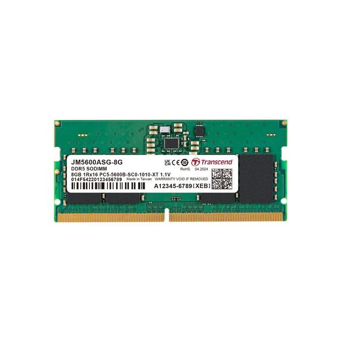 Transcend DDR5 8GB 5600MHz Sodimm - RAM Laptop (JM5600ASG-8G)