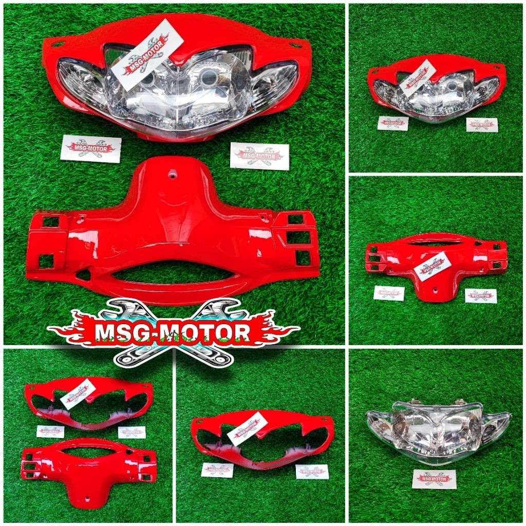 Batok Shogun 125 Merah + reflektor Shogun 125 R / batok shogun 125 r