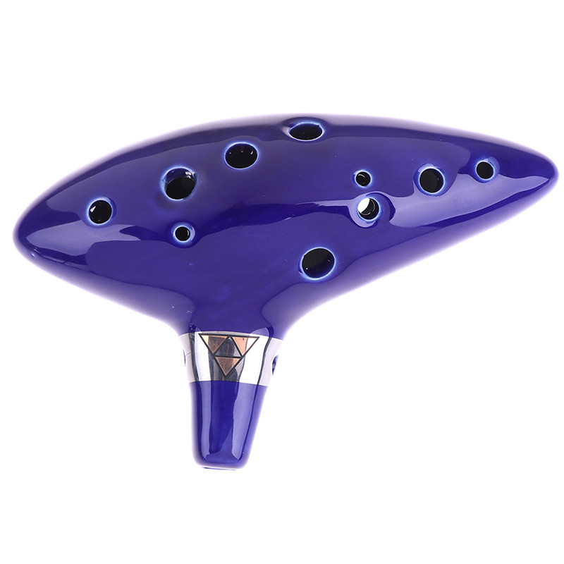 Blue Ocarina 12 Hole Ceramic Ocarina Alto C Legend Of Ocarina Flute Ocarina Inspired Of Time Musical