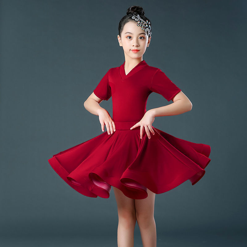 Latin Dance Dress Children's Latin Dance Costume Girls' Competition Dress Performance Dress Standard