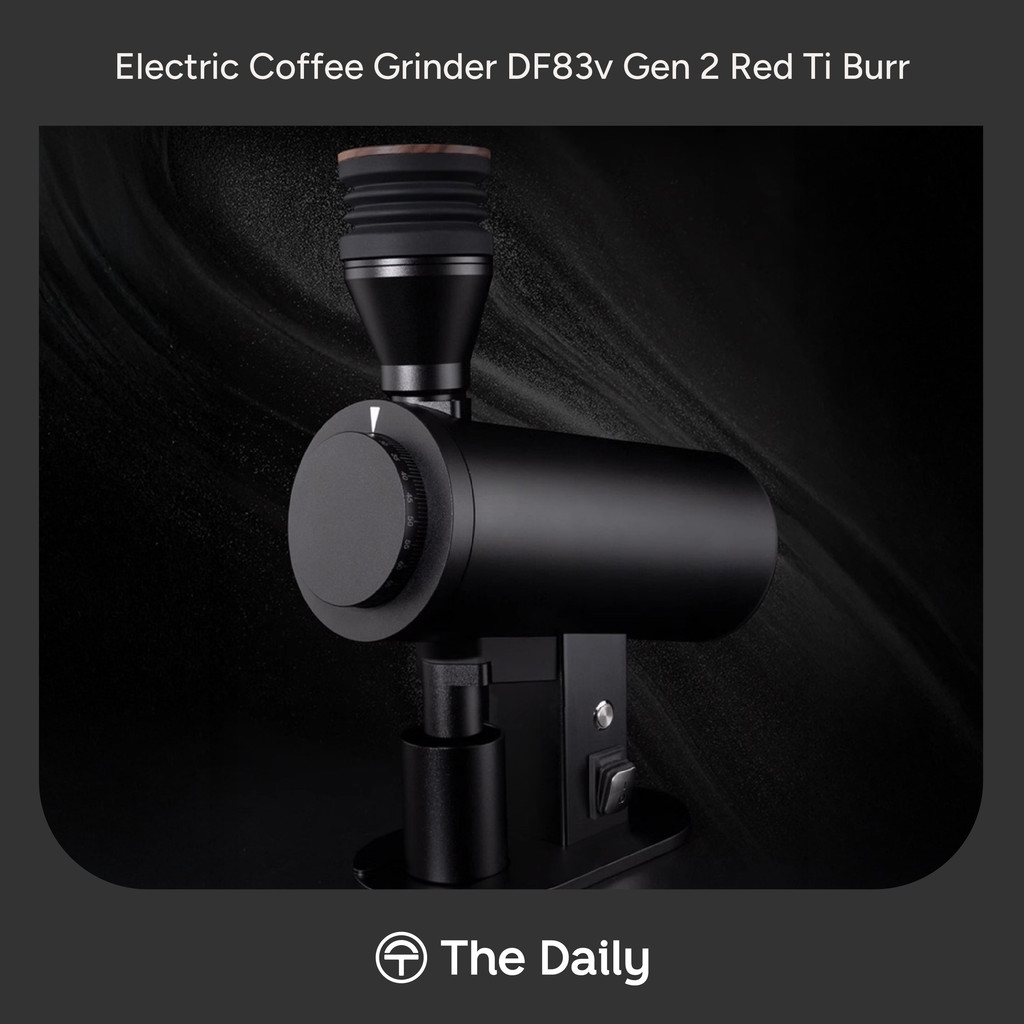 Electric Coffee Grinder Automatic DF83v Gen 2 Red Ti Burr – Penggiling Kopi Elektrik Flat Burrs 83mm