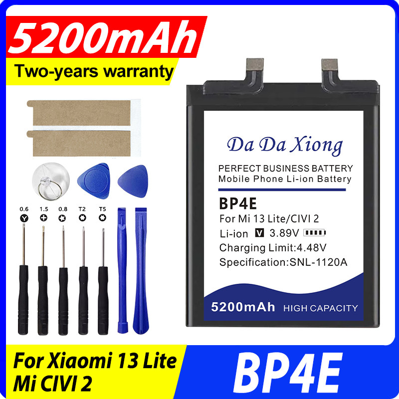 5200mAh DaDaXiong For Xiaomi Civi 2 Civi2 Mobile Phone Battery BP4E High Capacity