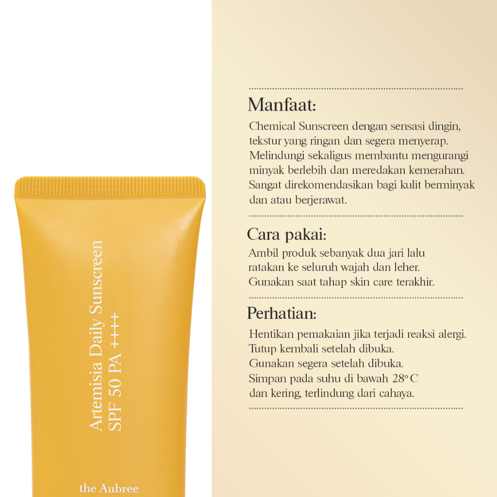 SALEThe Aubree Artemisia Daily Sunscreen SPF 50 PA ++++TERMURAH