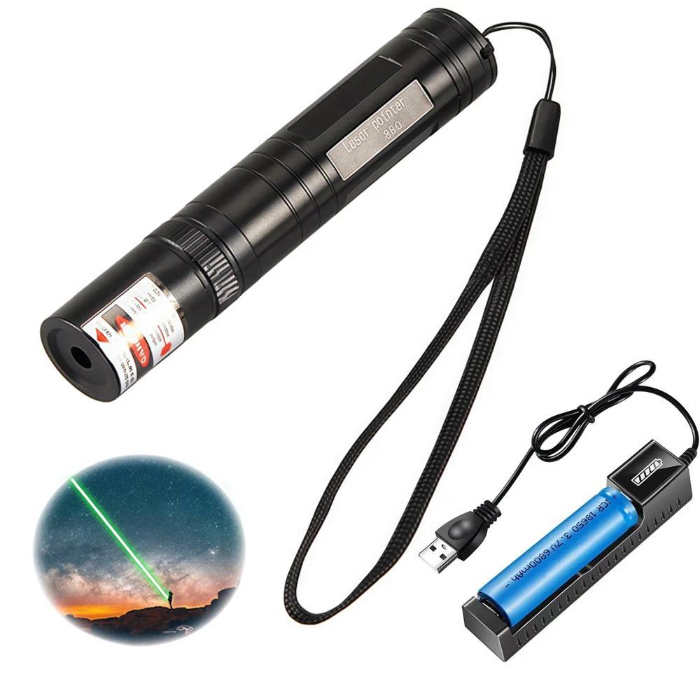 Mini USB Green Laser Pointer Five exterior colors Visible Beam  Accessories Cat Toy Laser Torch Star