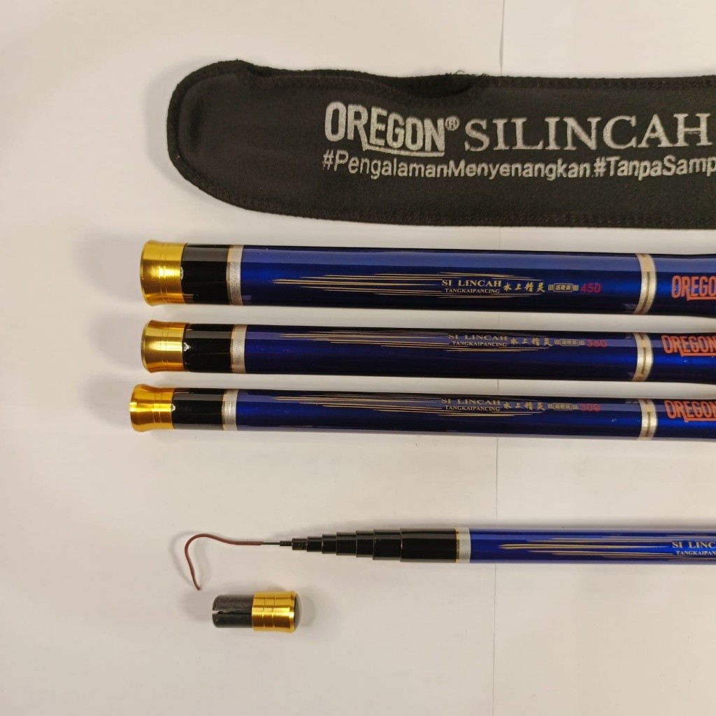 SF Tegek Carbon Oregon Silincah 210cm 240cm 270cm 300cm 360cm 450cm Joran Teleskopik Ruas Pendek Tra
