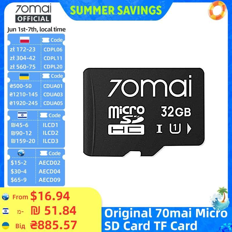 Original 70mai Micro SD Card TF Card UHS-3 Level for 70mai T800 X800 A810 A510 A800SE A800S A500S A2