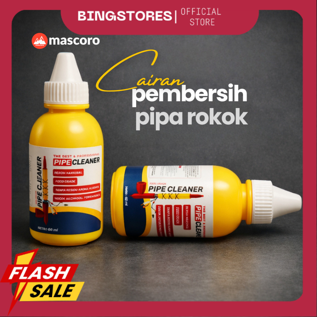 cairan pembersih piparokok 60ml food grade cocok untuk once cangklong berbahan gading gajah tulang s
