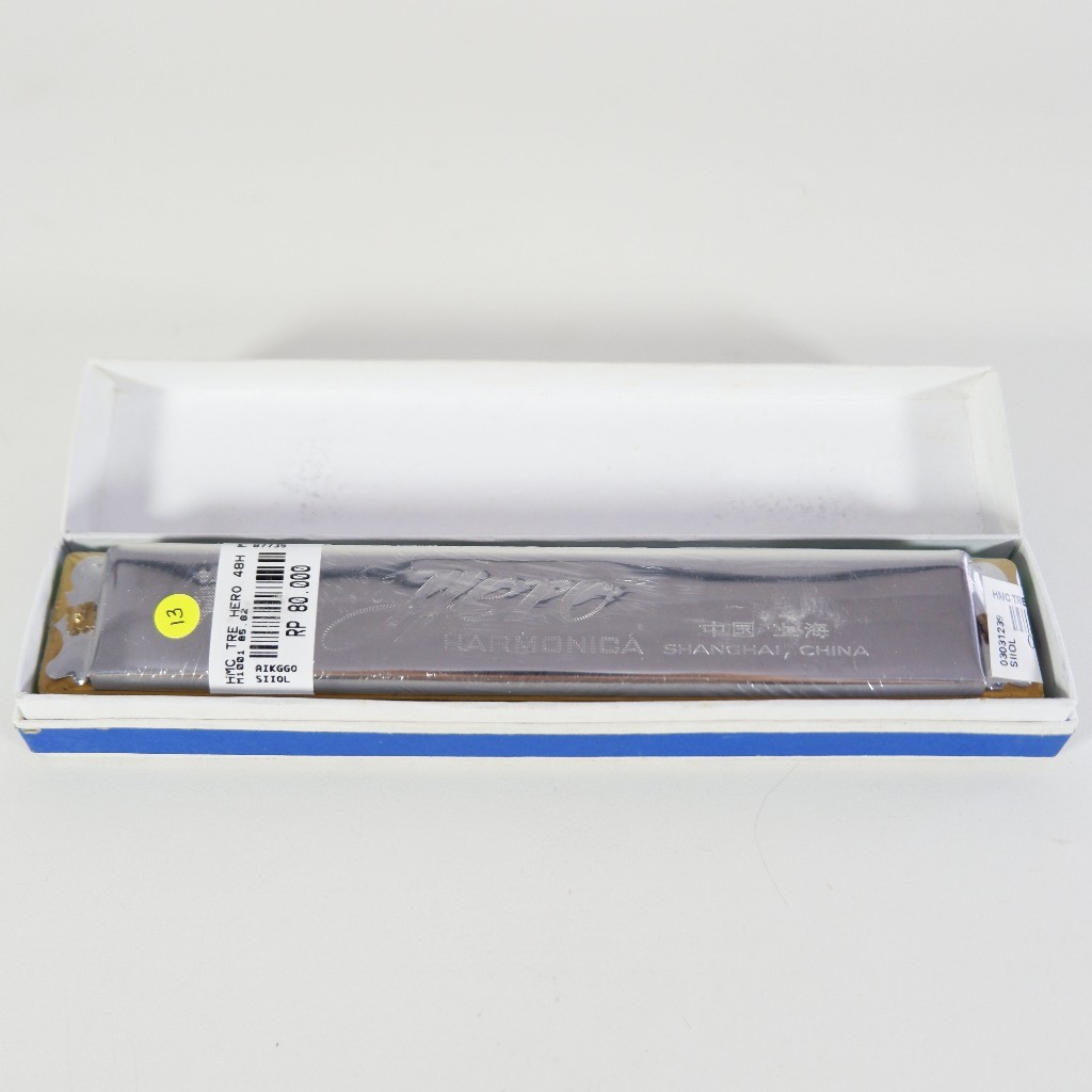 Harmonika 48 Hole Silver Chrome Hero Chromatic Harmonica