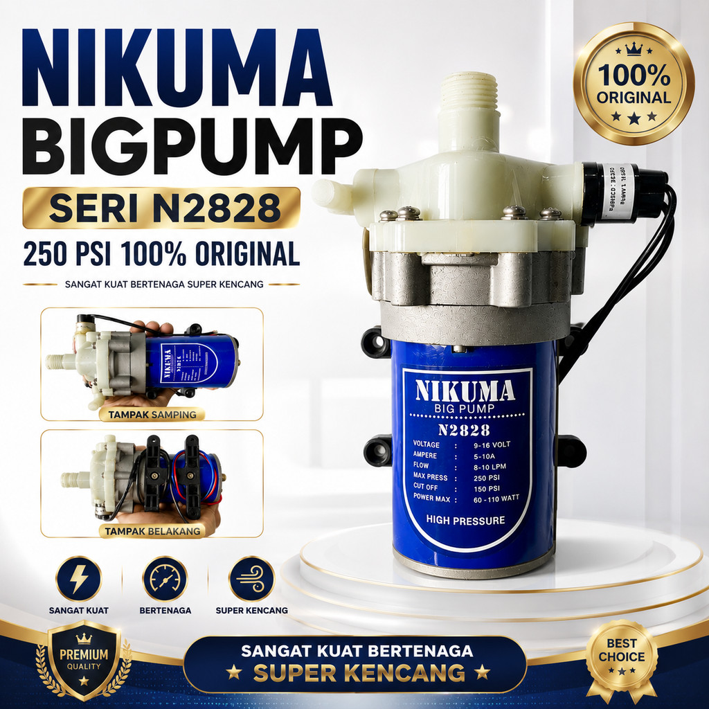 NIKUMA BIG PUMP N2828 - MAKS 250 PSI 10 LPM 110 WATT ORIGINAL