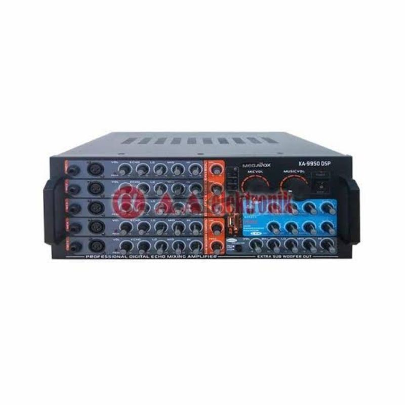III AMPLIFIER AMPLI 5 CHANNEL MEGAVOX KA 9950 DSP KA9950DSP 9950DSP PROFESSIONAL DIGITAL USB SD CARD