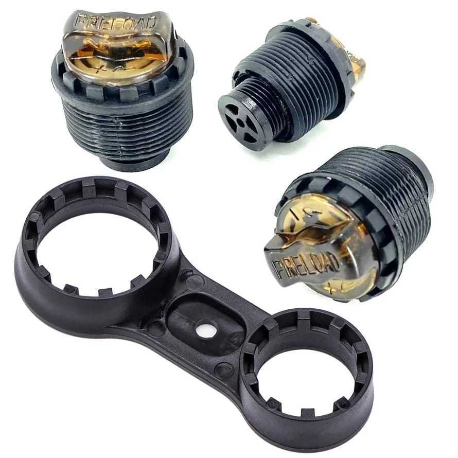 Foto fork repair parts Knob preload adjuster tutup spring coil per fork suntour xcr xcm xct
