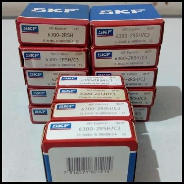 DISKON BALL BEARING 6300 2RS / 6300 2RSH MERK SKF 