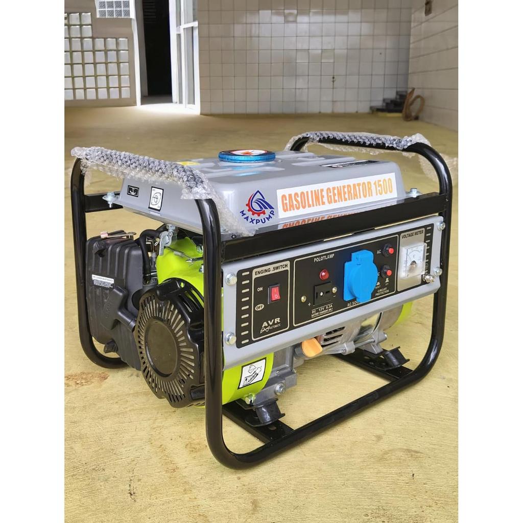 MAXPUMP Genset Generator Bensin 1 PHASE 220 Volt Elektrik Starter General Maestro Genset