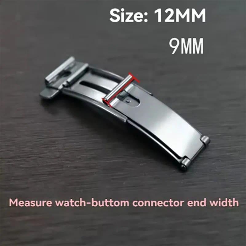 For Omega Buckle Butterfly Flight Buckle Push Pull Buckle Constellation Buckle Folng Buckle 12mm 9mm