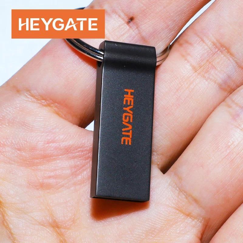 HEYGATE Durable Metal Water & Drop Proof Pendrive USB 2.0 8G 16G 32G 64G 128G Flash Drive Thumb Driv