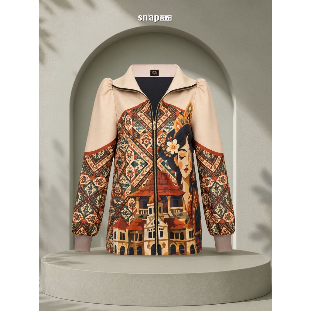 SNAP | High Neck Puff Jacket Queen of Java