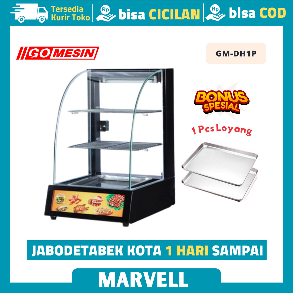 SHOWCASE WARMER GOMESIN GM-DH1P FRIED CHICKEN SHOWCASE WARMER
