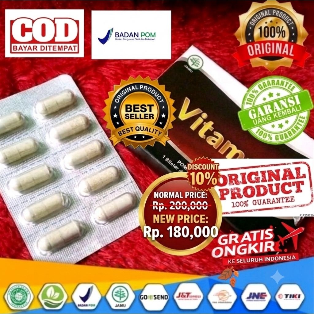 ORIGINAL SPECIAL PROMO NF - Vitamell Vitamel Vitamal 100% Original Vitamin Suplemen Herbal 10 Kapsul