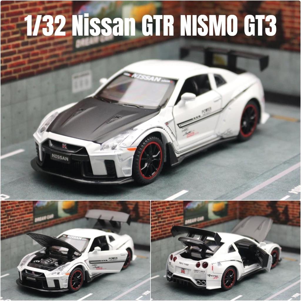 1/32 Nissan Skyline GTR R35 Nismo GT3 Racing Toy Car Model For Children RMZ CiTY ecast Alloy Miniatu