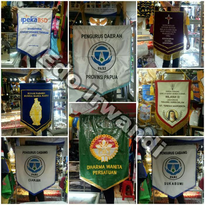 Bendera Vandel Bendera Pataka Bendera Ruangan Vandel Besar Bordir