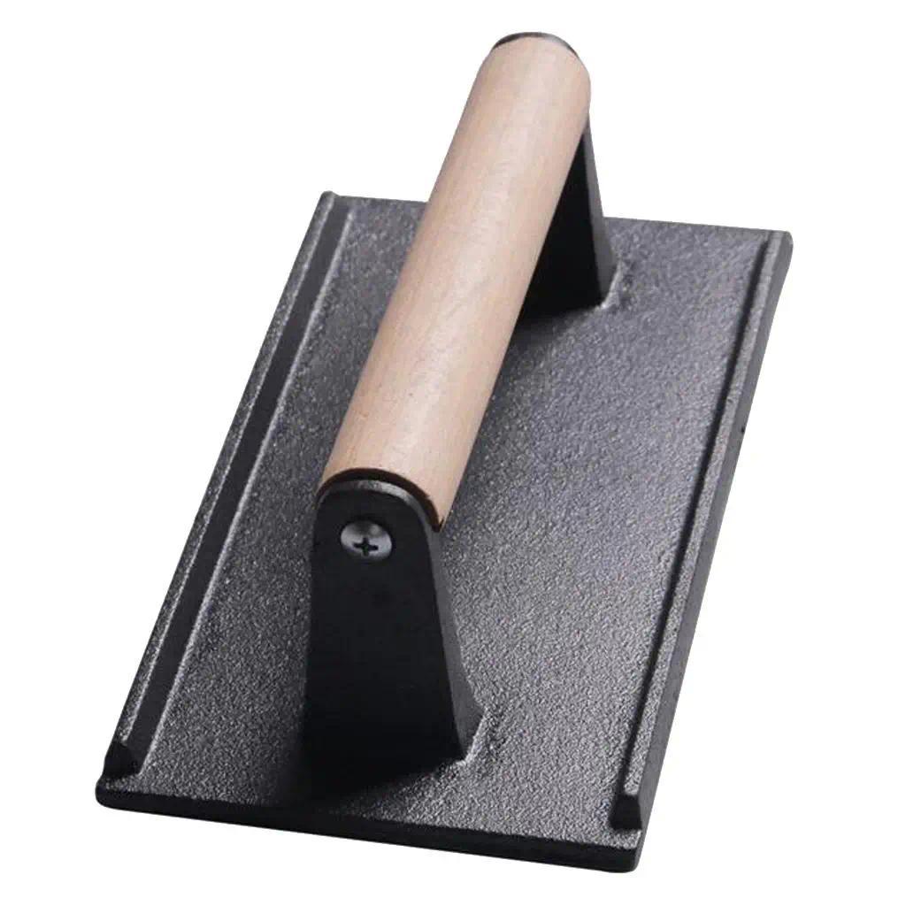 Cast Iron Grill Press Nonstick Meat Press Burger Steak Weight Grill Accessories for Barbecue Cooking