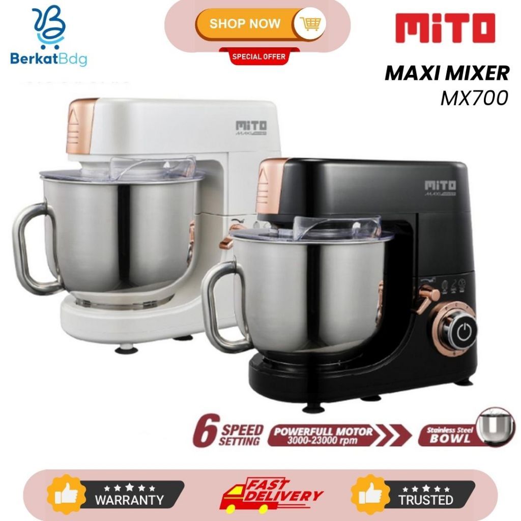 MITO Stand Mixer MX700 Pengaduk Adonan Kue 7L Maxi Mixer