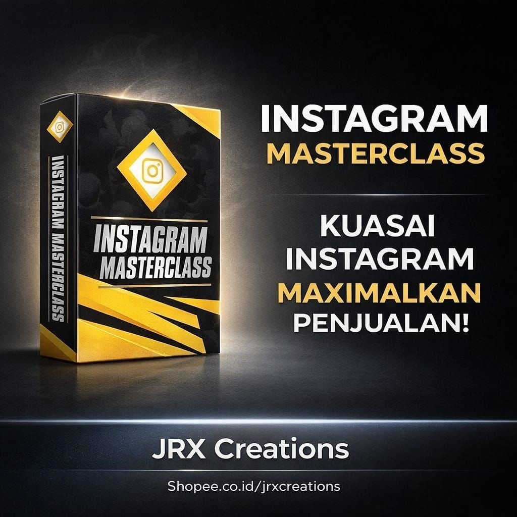 Tuturial Cara Jualan Di Instagram dengan Instagram Masterclass