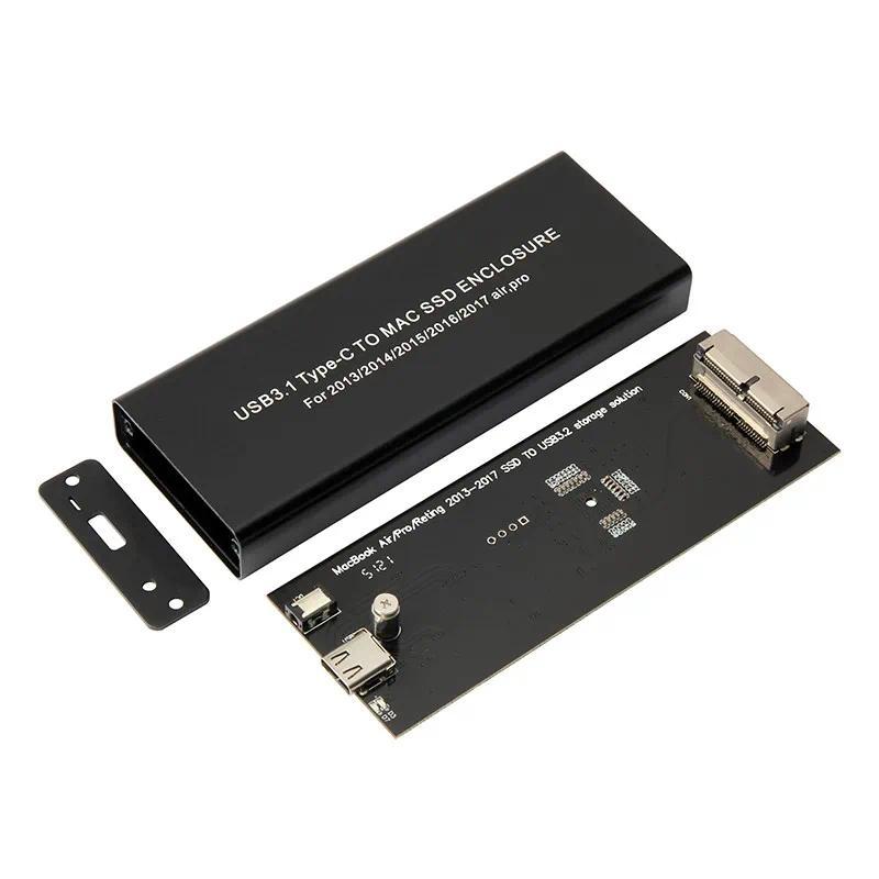 Macbook SSD Enclosure Case For Apple Macbook Air Pro Retina 2013 2014 2015 2016 2017 USB 3.2 to MAC 